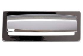 Top Knobs 840355260137 New Cabinet Pulls Hollin 3-3/4 Inch Set Of 8 Chrome Silver Finish