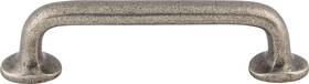 M1385 Top Knobs Aspen Rounded Pull 4 Inch C-c Silicon Bronze Light