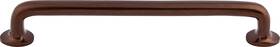 M1398 Top Knobs Aspen Rounded Pull 9 Inch C-c - Mahogany Bronze