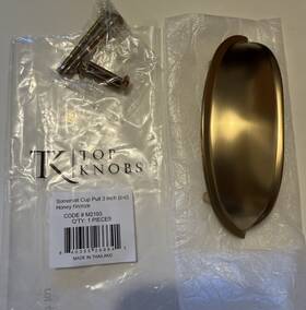 M2193 Top Knobs Somerset Cup Pull 3 Inch C-c Honey Bronze