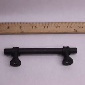 M2832 Top Knobs Cabinet Handle Pull Flat Black Die Cast Zinc 3-3/4 Inch Cc