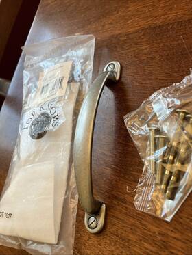 M475 Top Knobs Lot Of 14 - Arendal Pull 3 3/4 Inch C-c Pewter Antique