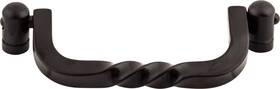 M644 Top Knobs Twist Drop Pull 3 3/4 Inch C-c Patina Black