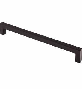 Tk164blk Top Knobs Square Bar 12 Inch Center To Cabinet Appliance Pull Flat Black - Hardware