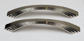 Tk213pn Top Knobs 2 Art Deco Polished Nickel Sydney Flair Pull 5 Inch C-c