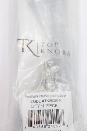 Tk803blk Top Knobs Kara Handle Cabinet Pull 5-1/16 Inch Center To