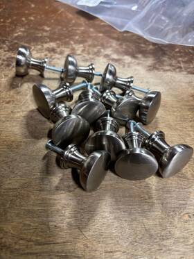 Tk901hb Top Knobs 12 Kinney Cabinet Silver 1 1/4 Inch