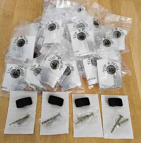 Tk905blk Top Knobs Tk52blk Flat Black Thumb Knob Lot Of 30 New In Package 4