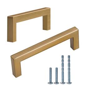 Cf226-96-cbh Triumph Hardware Gold Square Drawer Pulls Brushed Brass Kitchen Handle Champagne Bron
