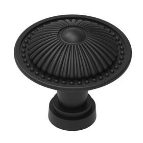 Trust4care 631145901244 15-pack Flat Black Cabinet Knobs Round Kitchen Handle Vintage