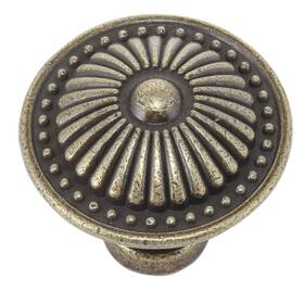 Turst4care Trust4care 631145901329 15-pack Of Antique Brass Kitchen Cabinet Knobs Pulls Brushed Gold
