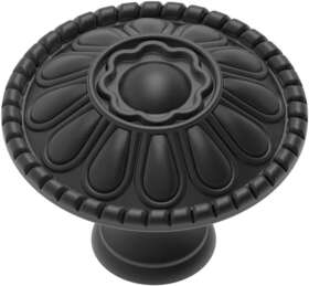 Trust4care 689741167267 9-pack Of Matte Black Kitchen Cabinet Knobs Pulls Round Farmho