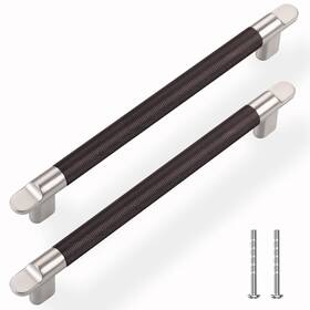 P20-192r-10 Trustmi Cabinet Pulls 10 Pack 71/2 Inch Hole Center Drawer Solid Metal Knurled Dia