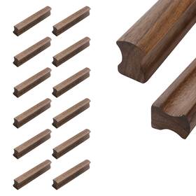 Tscp4189 Tsnamay 12pcs Drawer 5.12 Inch /130mm Solid Pulls Walnut Kitchen Wardrobe Cabinet