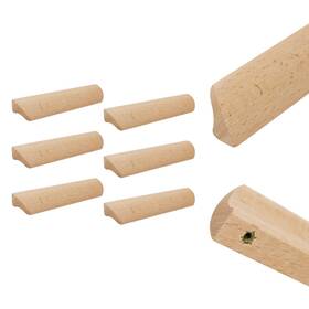 Tsnamay Tscp4373 6pcs Unfinished Wood Solid Furniture Pulls 5.04 Inch /128mm