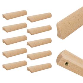 Tscp4374 Tsnamay 10pcs Unfinished Wood Solid Furniture Pulls Handles Unpainted Pa Inch