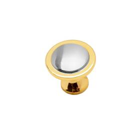 8117 Txinmin Home 722943820452 Gold And Silver Cabinet Round Knobs 10 Pack Traditional Furniture Knob
