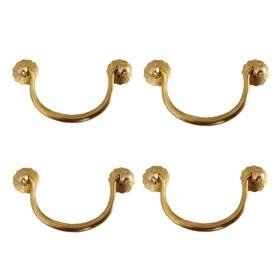 Txinmin Home Tqt 19110 Huang 9.8cm 4 4 Pack Traditional Bail Cabinet 3-6/7 In Hole Distance 98 Mm Brass