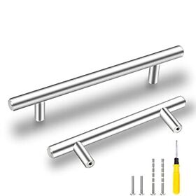 Uliya 30pcs 3.8inch Hole Centers Cabinet Pulls Brushed Nickel Stainless Steel Cupbo
