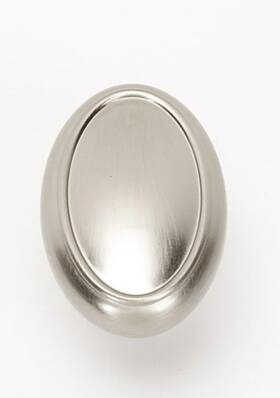 25-oval Ultra Hardware 749694418417 Box Of Knobs Door Pulls Cabinet Silver Color 1-5/8 Inch With