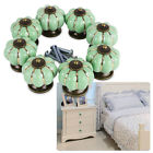Unbranded 8 X Ceramic Vintage Pumpkin Cabinet Wardrobe Drawer Knob Door Handle Pull Green 889082065110