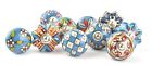 Unbranded Set Of 10 Ceramic Porcelain Pottery Cabinet Knob Drawer Pulls Furniture Handles 065644817728