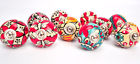 Unbranded Set Of 10 Ornate Red Floral Ceramic Knobs For Cabinets Drawers Pulls 065644811610