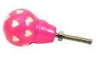 Unbranded Set Of 4 Pink Ceramic Pumpkin Knobs Cabinet Drawer Handles Pulls 065644804865