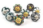 Unbranded Set Of 8 Green Black Color Door Cupboard Cabinet Knobs Drawer Pulls Small 1.5 065644820209