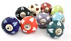 Unbranded Set Of 9 Colorful Heart Door Cupboard Cabinet Knobs Drawer Pulls Small 1.5 Diam 065644818404