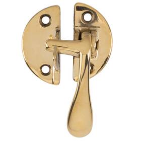 Uniqantiq Hardware Supply 677946460313 Brass Flush Right Cabinet Door Lever Latch And Catch Antique Vinta