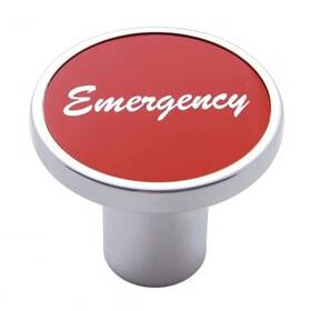 United Pacific 710270230273 23027 - Air Brake Valve Control Knob Inch Red Aluminum Sticker