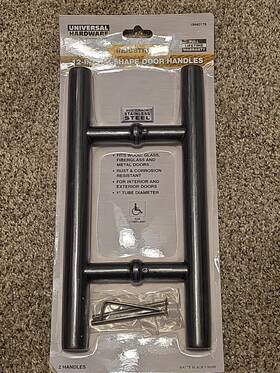 Uh40179 Universal Hardware H Style Pull Handle Stainless Steel 12 Inch