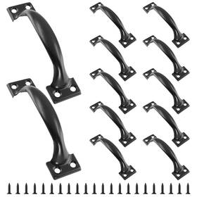 Unlorspy220614-027 Unlorspy 12 Pcs Gate Handle Pulls 5 Inch In Black Garage 5inch