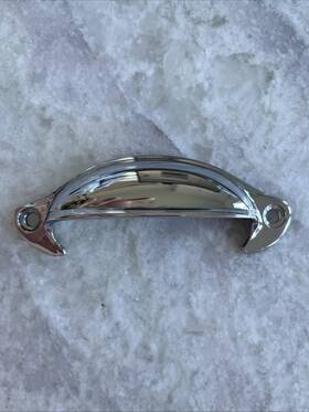 Ua5102h Urban Archaeology 5102h Bin Pull Smooth With Horns Polished Chrome Pc