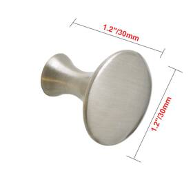 Hw204plbn021 Utopia Alley Charlton Cabinet Ring Pull Knob - Metal Drop 1 1/5 Inch