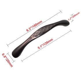 Hw263plrb011 Utopia Alley Diamond Pull Handle - Oil Rubbed Bronze Metal Drawer 5 Inch