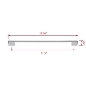 Hw370ss Utopia Alley Taylor Pull Handle - Polished Chrome Metal Drawer 12.5 Inch