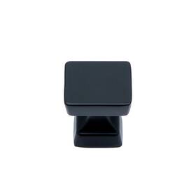Hw405bk Utopia Alley Bergen Cabinet Ring Pull Knob - Matt Black Metal Drawer 1.16 Inch