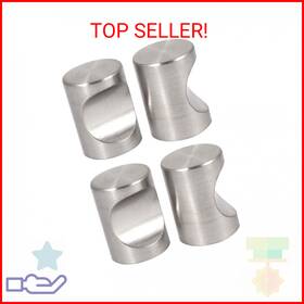 Uxcell 602451991281 Dresser Door Cabinet Single Hole Zinc Alloy Flat Cylinder Pull Handles Kn