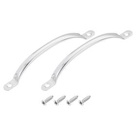 Uxcell 634149632633 2pcs Stainless Steel Door Pull Handles 145mm/5.71 Inch Long Handle With Screws