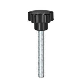 Uxcell 714998513625 Star Knob Grip M10 X 80mm Male Thread Steel Zinc Stud Replacement Pp