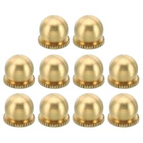 M4x0.7 Uxcell 745060969453 10pcs Thread Brass Cap Nuts Knob Lamp Finial Caps Nut Handle 11mm