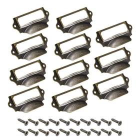 B07m87z83w Uxcell Label Holder Pull Handles Vintage Iron Frame Drawer Knobs For Cabi