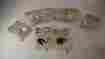 V224 National Vintage Retro Mid Century Bright Chrome Knob Pulls Cabinet 2 Lot Of 8