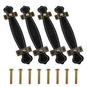 Fd-8255sd652 Vaktok Leather Handle Trunk Handles Black For Hand-hel