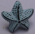 Ve016-2 Nautical Tropical Imports Distress Blue Iron Starfish Shaped Drawer Knob