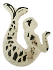 Ve034-2 Nautical Tropical Imports Distress Cream Iron Right Mermaid Shaped Drawer