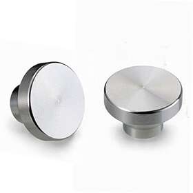 Viborg-hk 780279672275 4 Pcs 304 Stainless Steel Kitchen Cabinets Knobs Round Drawer Pulls And