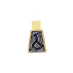 K1255-pgvp Vicenza Designs Sanzio Linking Lines Finger Pull Knob Polished Gold/vintage P
